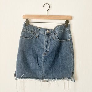 Madewell denim skirt